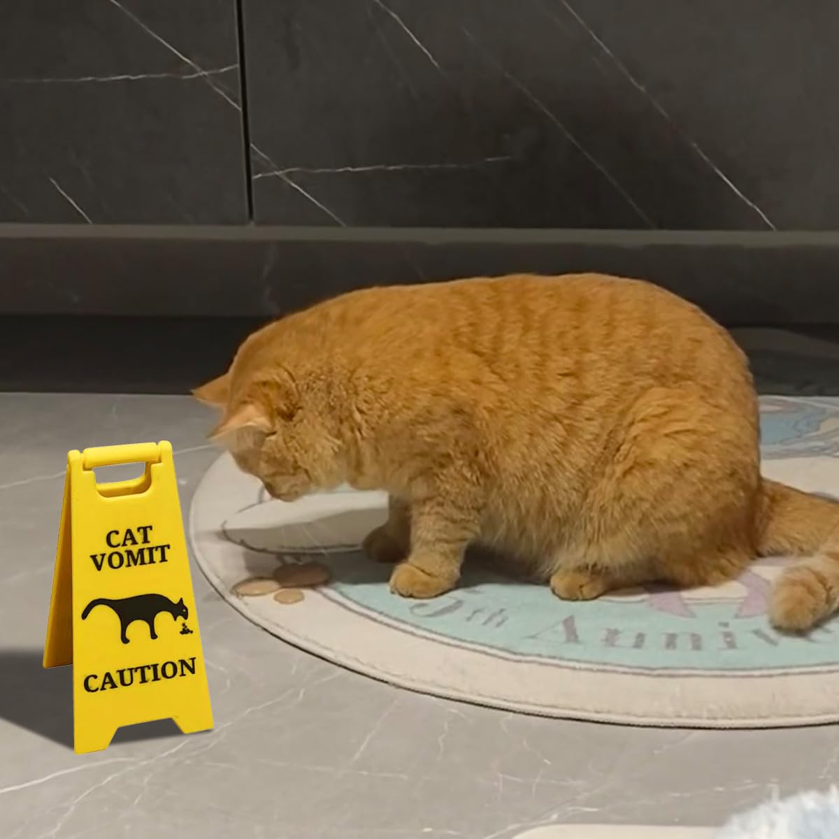 1 Pezzo Adesivo Per Cestino Della Spazzatura Con Gattino Adorabile Con - Foto 9