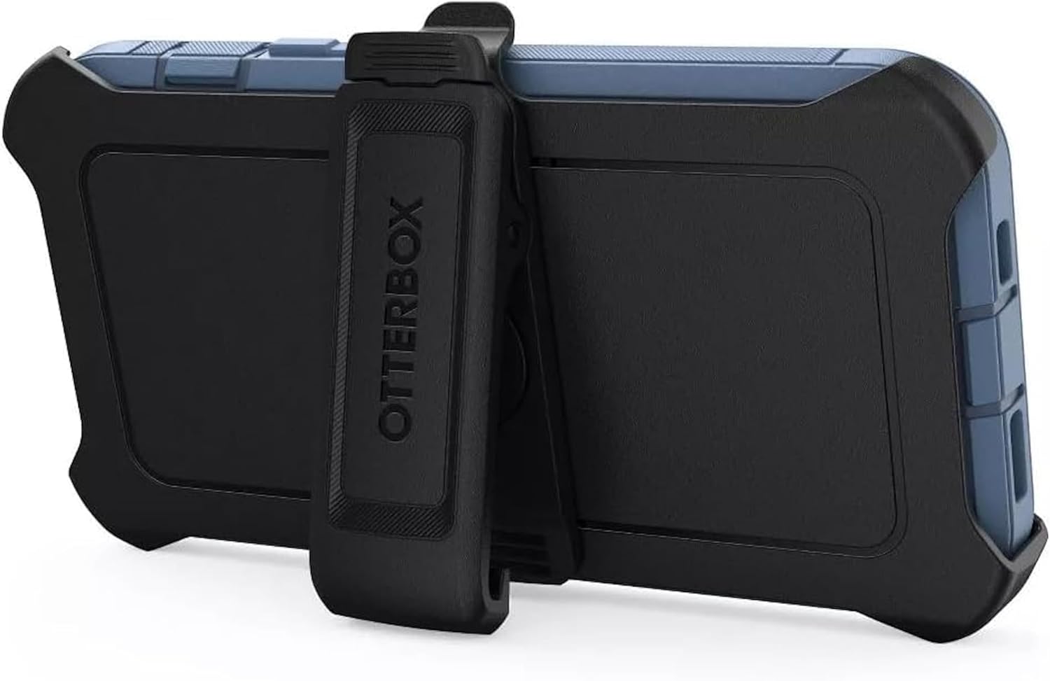 OtterBox Defender Pro Series Case for iPhone 15 with OtterBox Screen Protector - Holster Clip Included - Non Retail Packaging - Baby Blue Jeans
