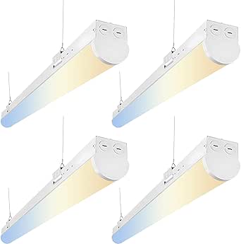 4FT Tunable LED Strip Linear Lights, 24W/32W/40W Selectable Wattage ...