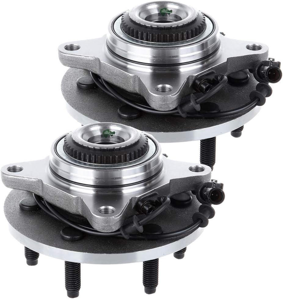 Replaces 515079 Front Wheel Axle Bearing and Hub Assembly 2005-2008 for Ford F-150 2004 for Ford F-150 Heritage Wheel Hub and Bearing Kit(2 PCS)