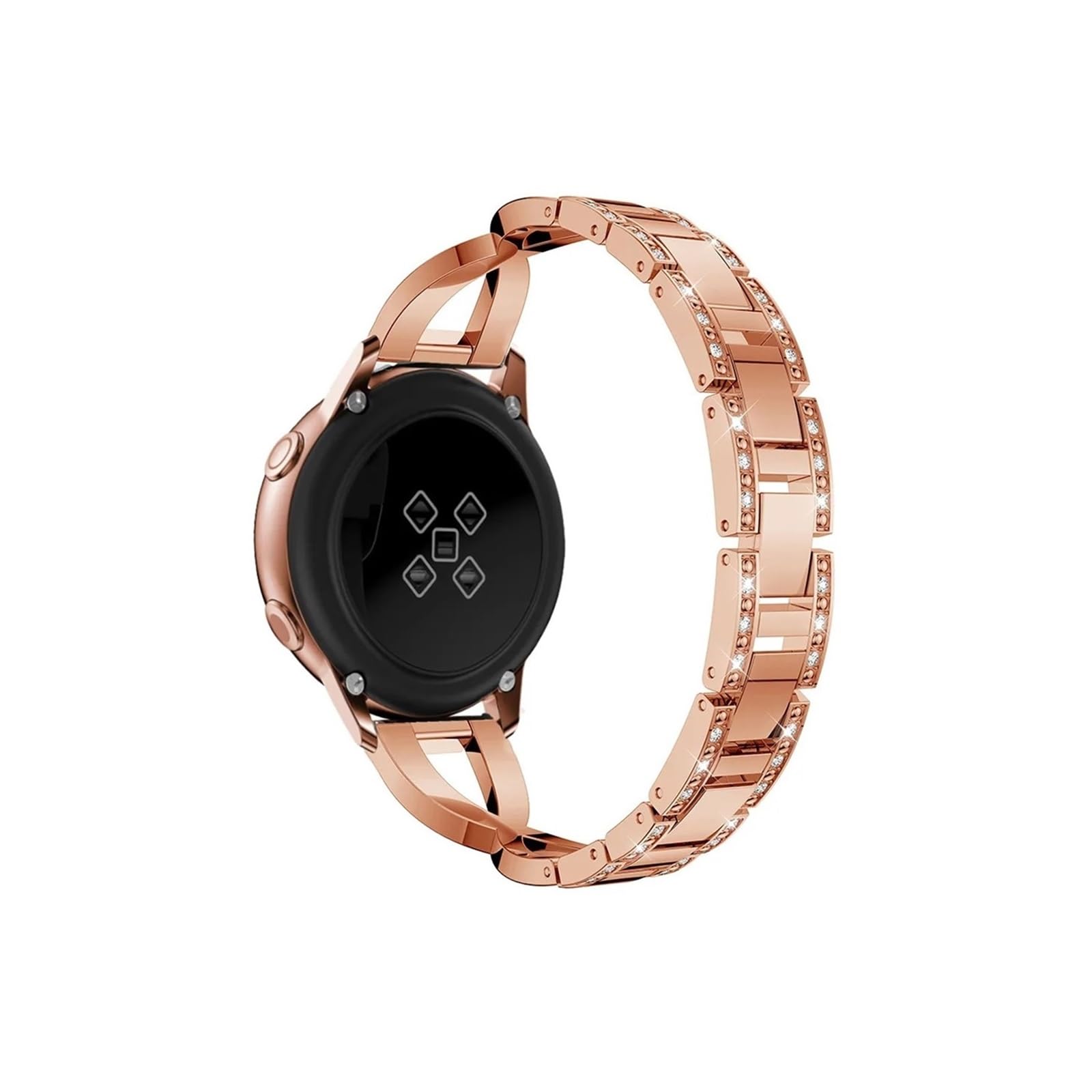 Bracelet en métal pour femme 18 mm, 20 mm, 22 mm pour montre Garmin Vivoactive 4 4S/Venu 3 3S/2 2S/Plus/SQ Accessoires de ceinture diamant