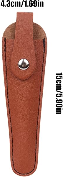 Fondina per forbici per capelli, borsa per forbici per parrucchiere - per fondina per da salone - Organizzatore di strumenti per parrucchieri, coperture protettive per cesoie in pelle PU per s - 5