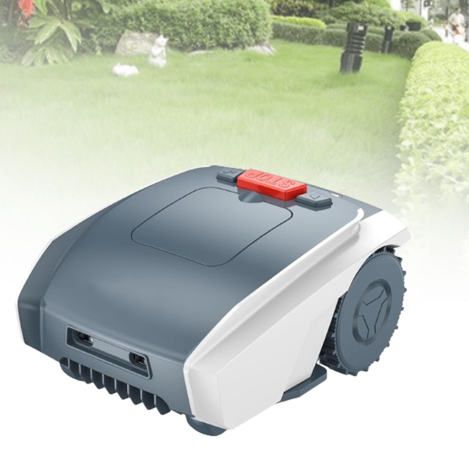 Cortadora de césped robótica Cortadora de césped automática, con Carga automática, Cable delimitador, gestión multizona para Jardines pequeños y medianos