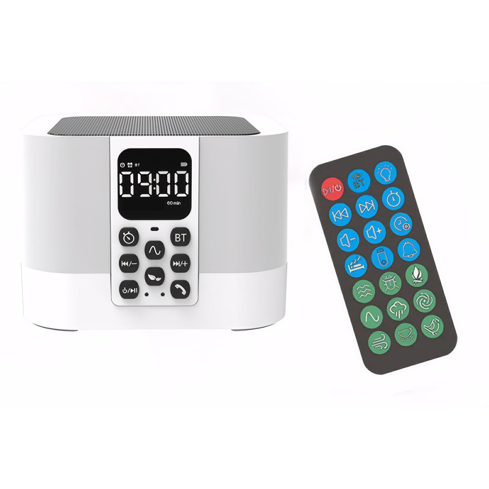 Máquina de Sonido estéreo Hi-Fi para bebés, 30 Temporizador de sueño Relajante, lámpara de mesita de Noche táctil Sensible, luz Nocturna para Dormir y Adultos