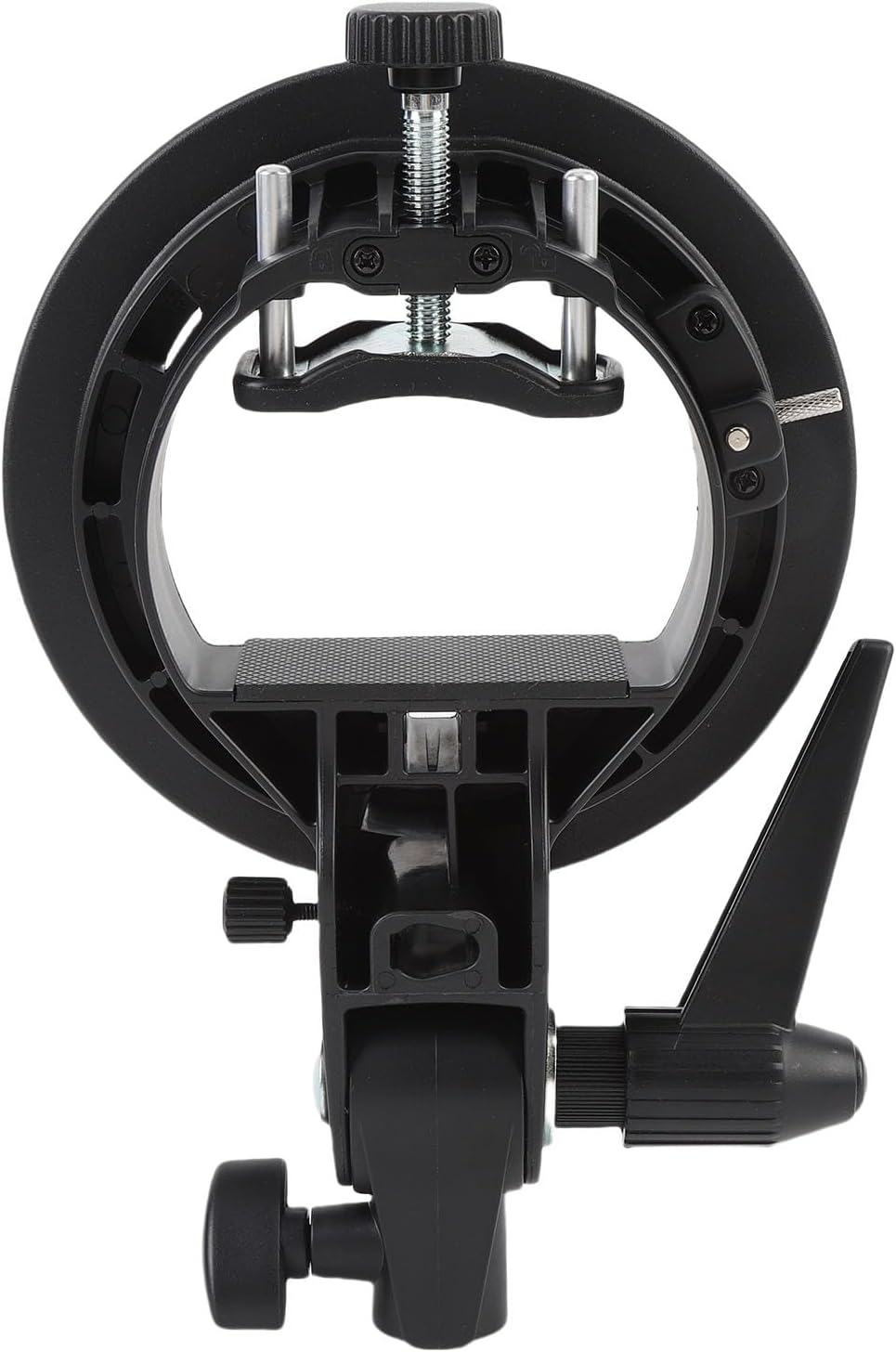 Flash Bracket Holder, Adjustable Angle, Universal Connector for Multiple Flash Units - Quick Installation, Sturdy ABS Metal Build, Compatible with Various Light Stands