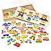 Lewo Wooden Puzzle Girls Toys Bear Family Dress Up Puzzle Games for Kids 72 pieces