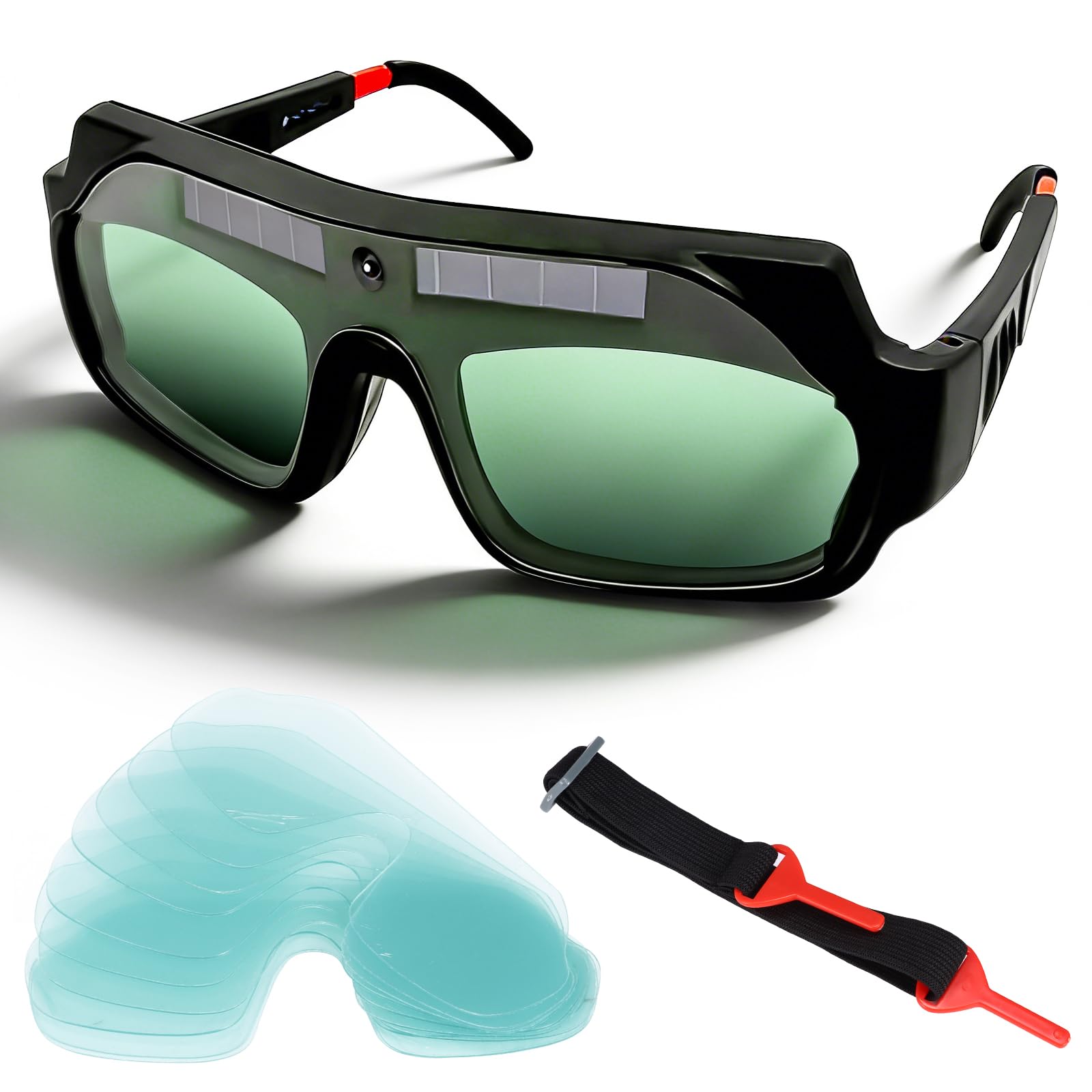 Auto Darkening Welding Goggles, True Color Solar Powered for Grinding