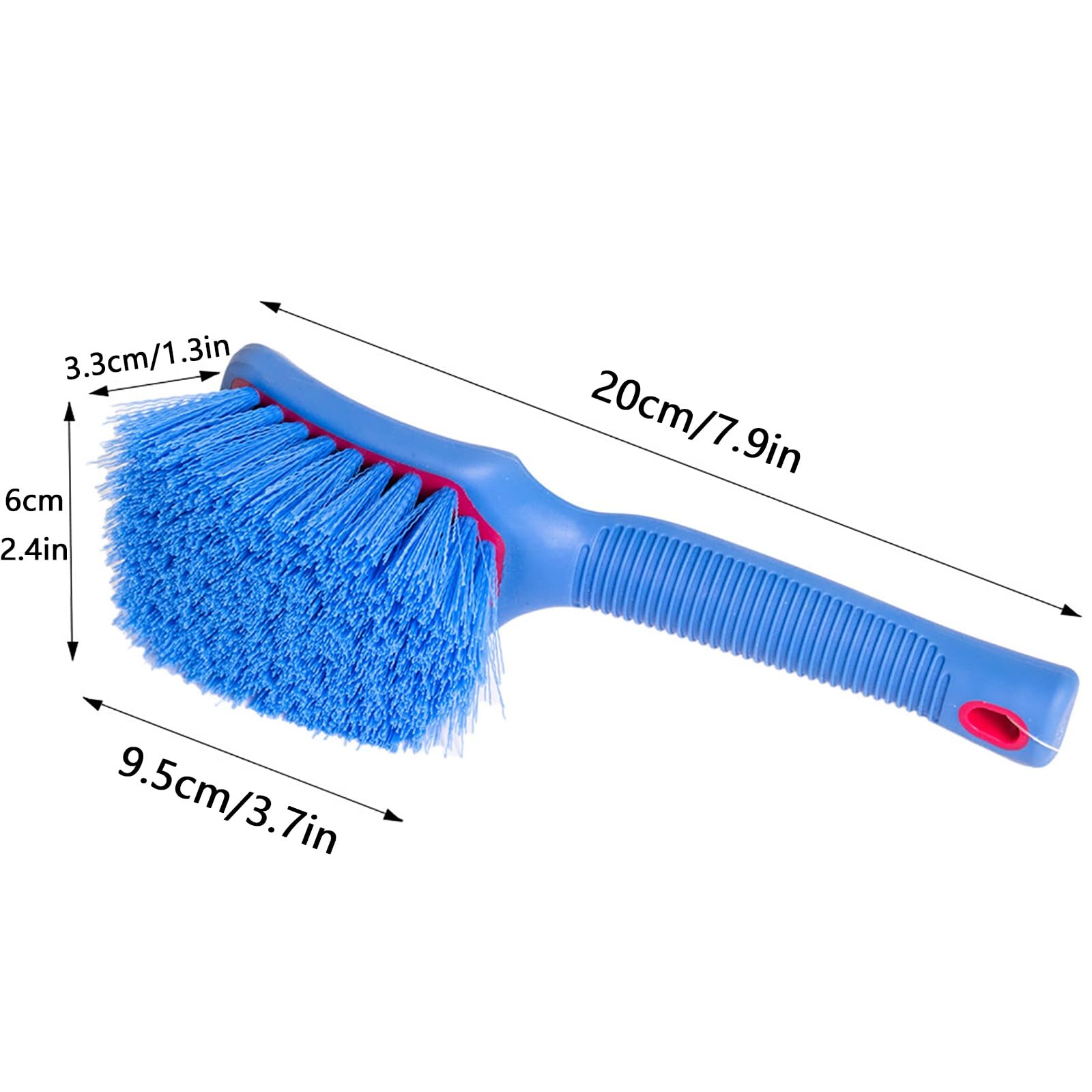 Spazzola per Pneumatici per Detailing Auto, Spazzola per La Pulizia Degli Pneumatici, Impugnatura Antiscivolo, Efficace e Resistente, per Uso Domestico o Autolavaggi(3pcs)
