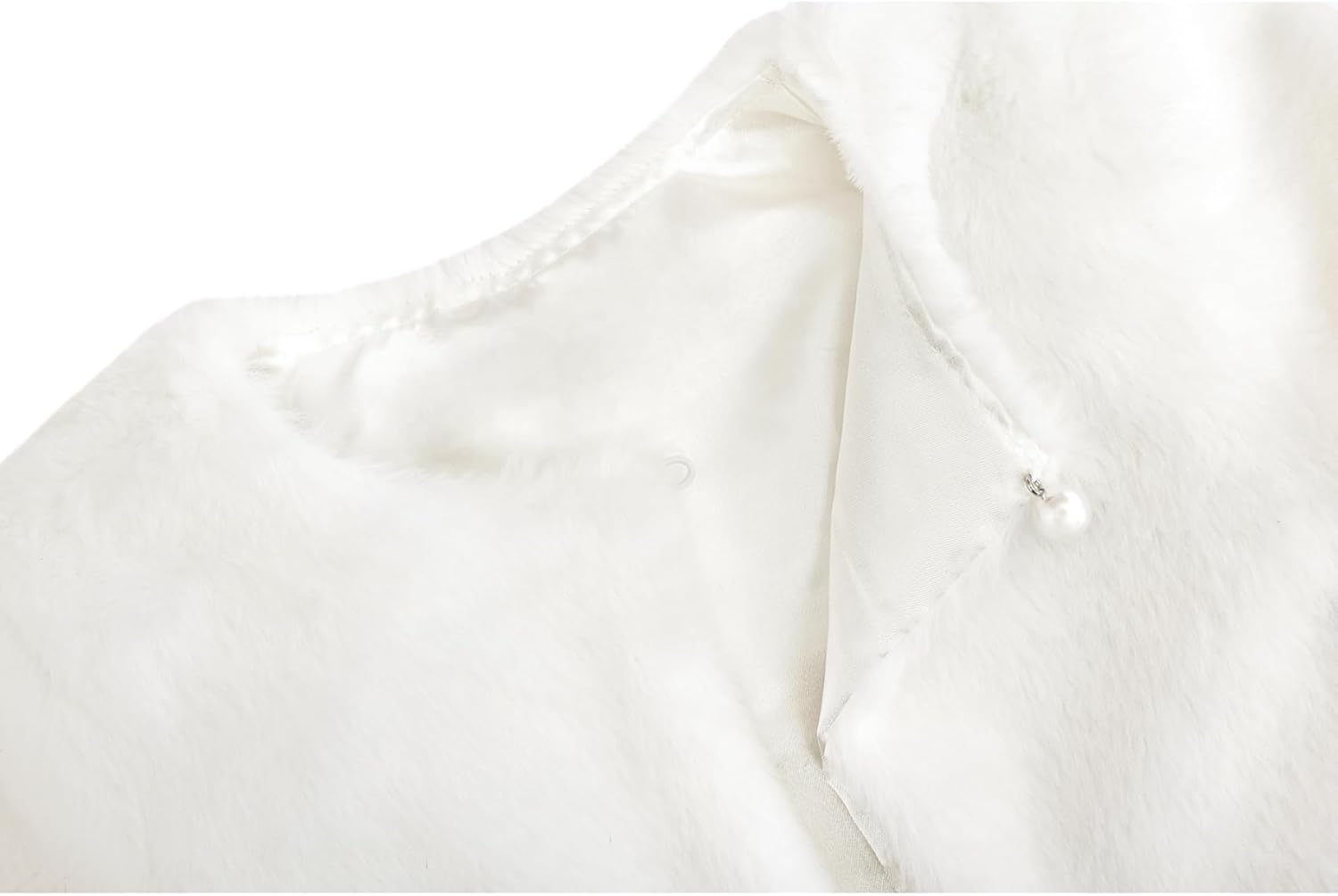 Lilax Girls Cozy Faux Fur Bolero Shrug Long Sleeve Crew Neck Dress Coat - Image 7