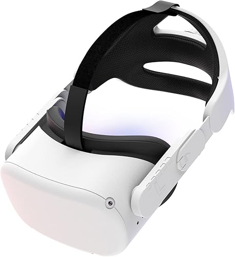 Miniatura 5 de MOJOXR Correa de cabeza ajustable compatible con auriculares Quest 2 VR, accesorios de repuesto Quest 2 para correa Elite, soporte mejorado y