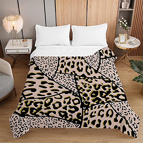 Colchas Bouti de leopardo 3D: colcha de verano suave 220x240cm 3