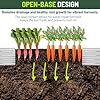 Bujijun 2 Pack 8x2x1FT Galvanized Metal Raised Garden Bed Kit for Vegetables, Herbs, Open-Bottom Large Capacity Outdoor Planter Box Gardening Stakes, Silver #3