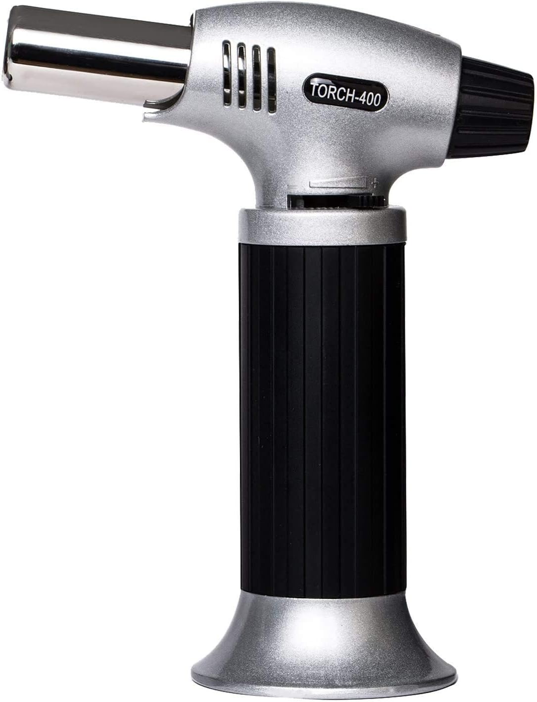 Culinary Torch Kitchen Butane Lighter - Chef Cooking Torch Refillable Adjustable Flame Lighter with Safety Lock for DIY, Creme, Brulee, BBQ and Baking, Butane Gas Not Included