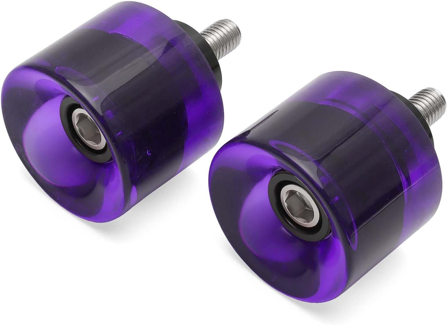 Motorcycle Decorative Wheel M12 Screw Crash Protector Rotatable End Sliders Fit for Harley 1997-2025 Touring Street Glide Road Glide Road King Electra Glide 2018-2024 Softail Street Bob (Purple)