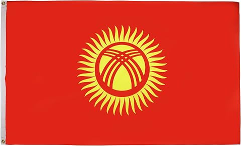 AZ FLAG Bandiera Kirghizistan 150x90 cm Poliestere Leggero 2 Occhielli