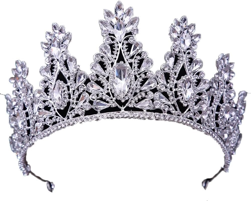 Diadema de cristales para regalo de cumpleaños y coronas de quinceañera clásicas