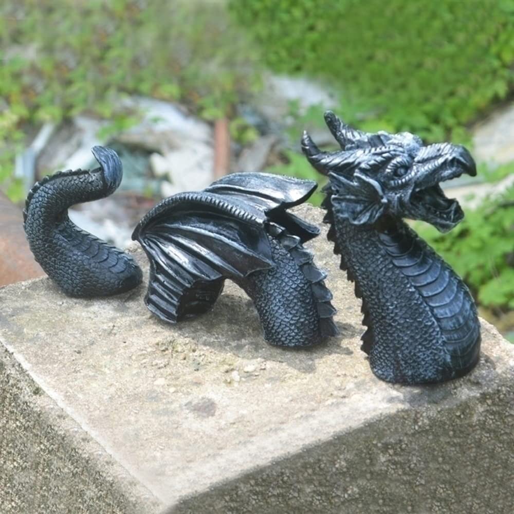 Amazon.co.jp: MAYAGU 大型ドラゴンゴシックガーデン装飾像 城 堀 芝生