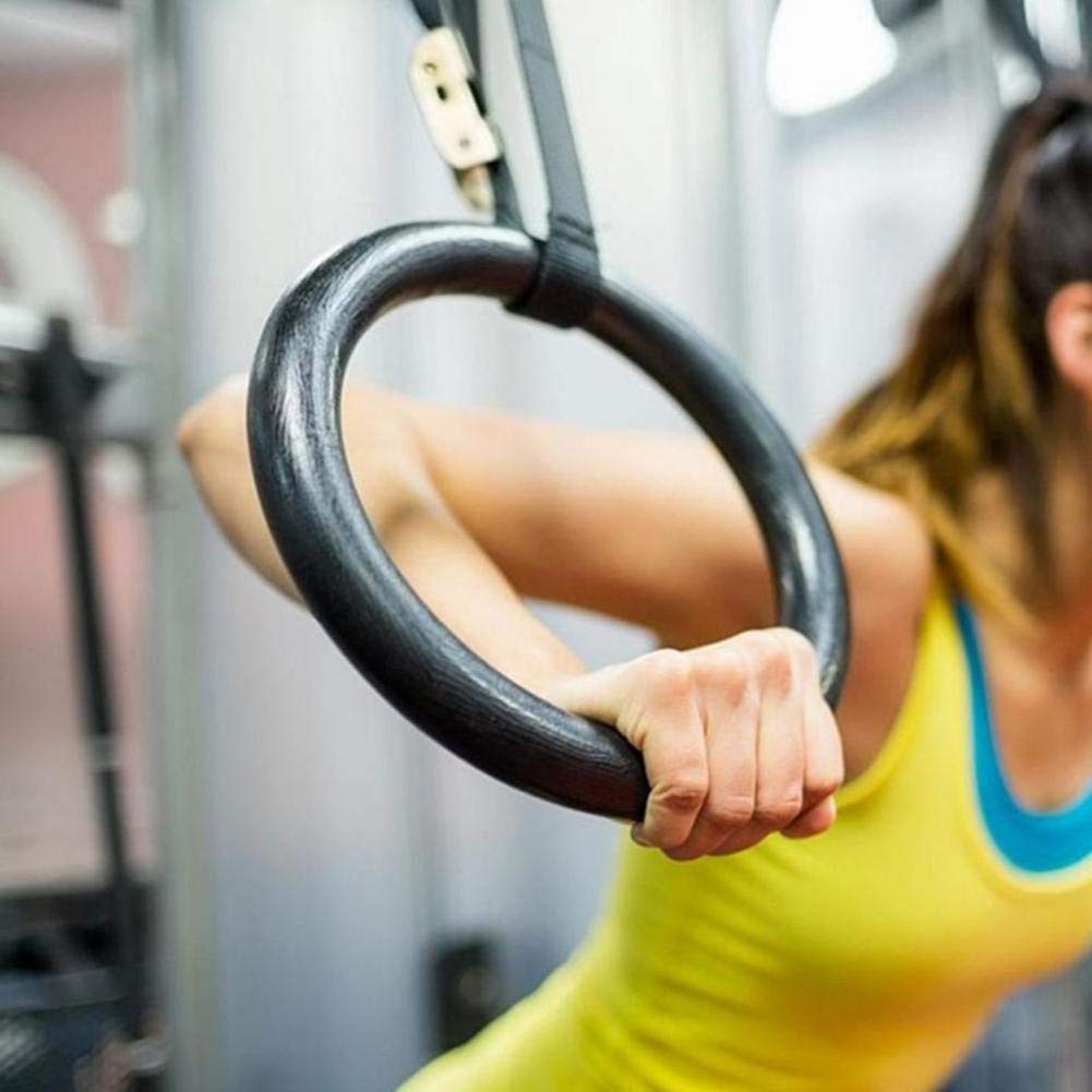 Anelli per il fitness, Attrezzo for l'allenamento della forza e del fitness for esercizi di trazione in palestra da 2 pezzi