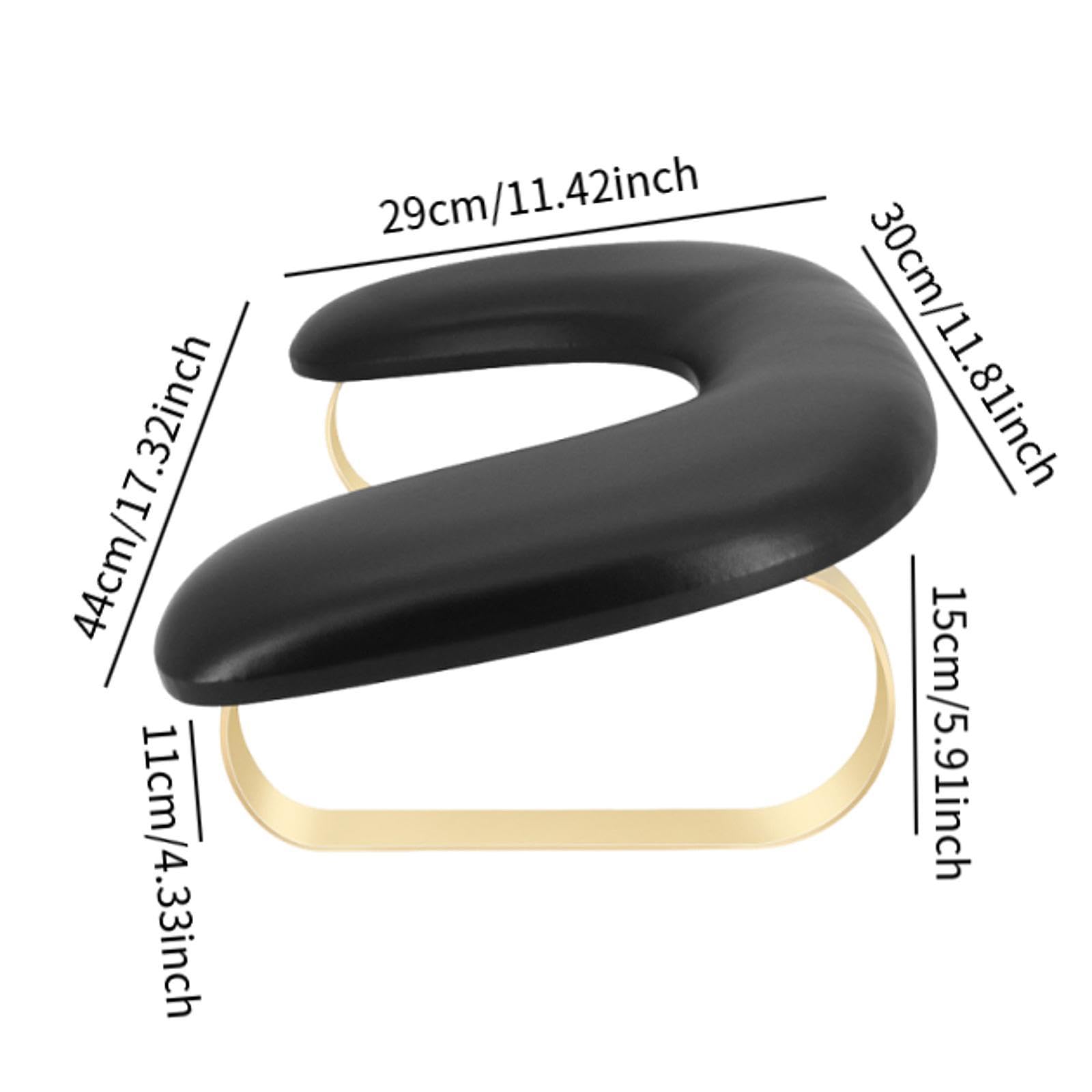 Almencla Nagelkissen Handauflage Kissen, Maniküre Armauflage Handkissen für Nails Tech Home DIY, Schwarz