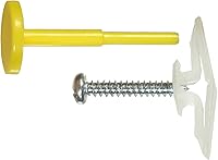 Hillman 5102 Pop Toggle Wall Anchors with Screws - 1/8" 40 lb Capacity for Drywall & Hollow Walls, 2-Pack