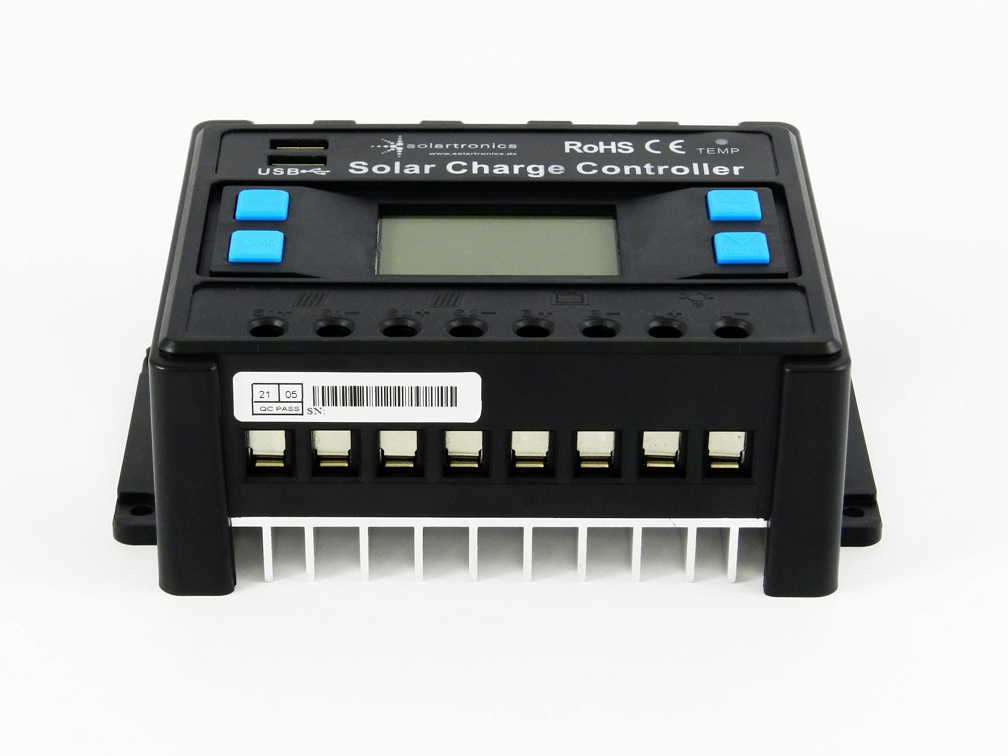 Solartronics Régulateur de Charge 12V/24V Bleu 20A 30A 40A 50A 60A Photovoltaïque Solaire PV (40A)