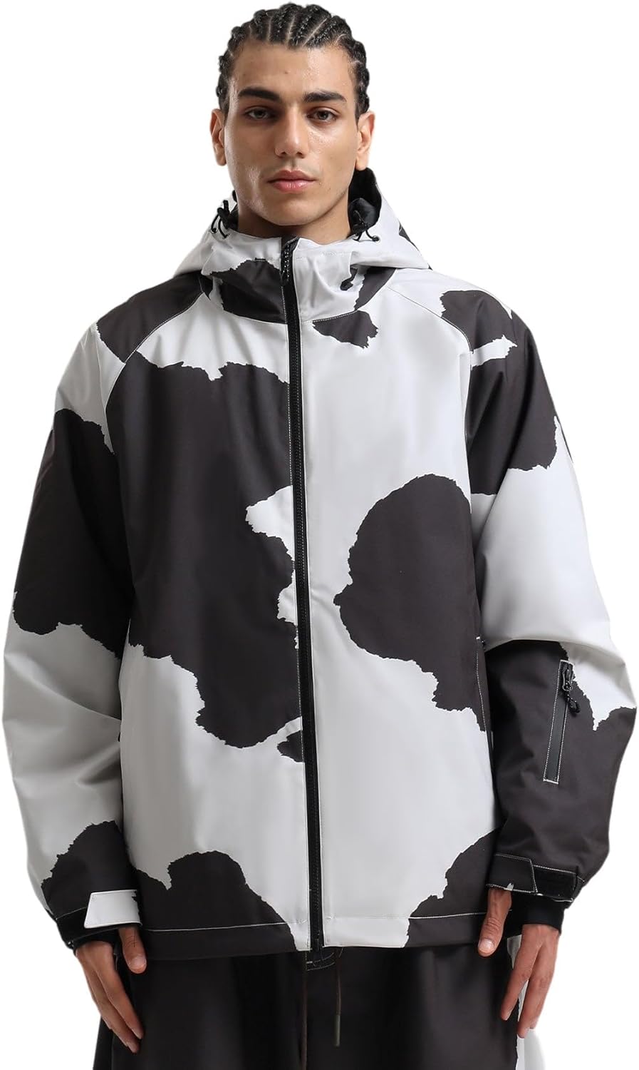 GSOU SNOW Men Ski Jacket Snowboard Waterproof Baggy Snow Coat Warm Winter Sport Hooded