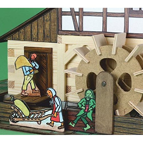 Walachia Timbered Watermill Model, Brown, Gray, Medium - Image 4