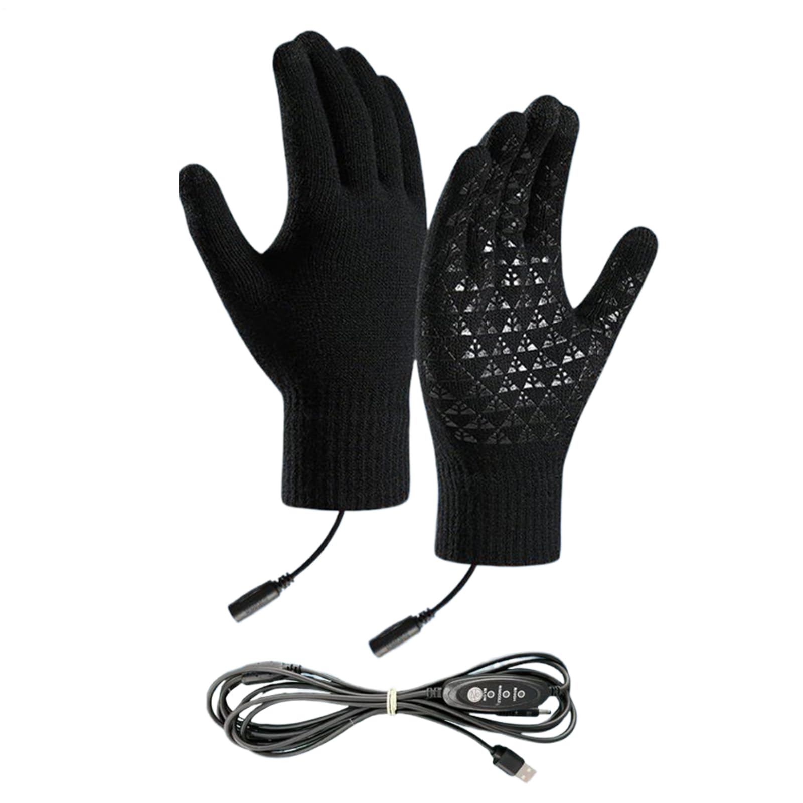 Vrouwen & Mannen USB Verwarmde Handschoenen, Touchscreen Winter Warme Volledige Vinger Handschoenen, Unisex Afneembare & Wasbare Winter Warme Laptop Handschoenen om te Typen