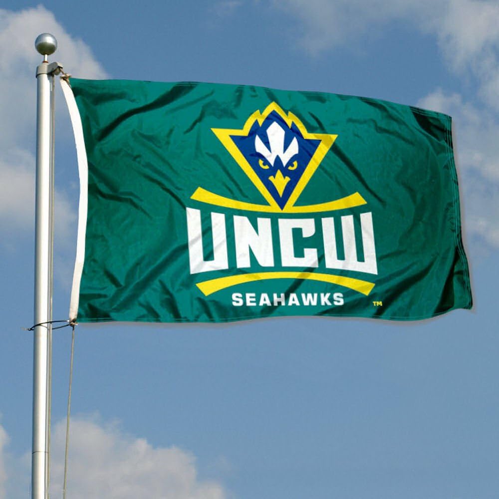 College Flags & Banners Co. UNCW Seahawks Large 3x5 College Flag - Image 3