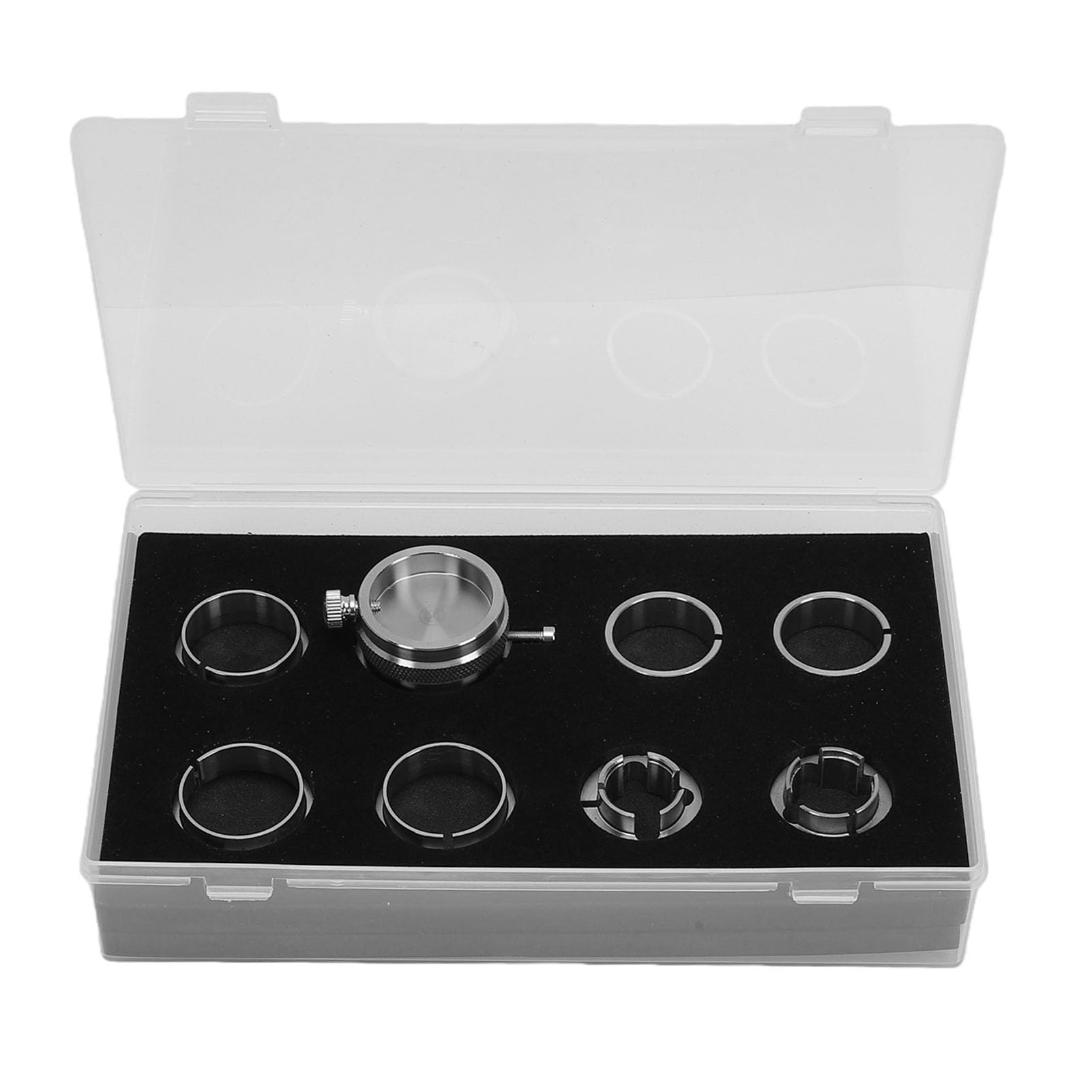 Brrnoo Kit de Reparación de Relojes de Acero Inoxidable con Soporte de Base de Movimiento de Reloj con Diseño de Agarre Seguro para Movimientos BZ 2000 ETA 7750 BZ 2824 3135 2671
