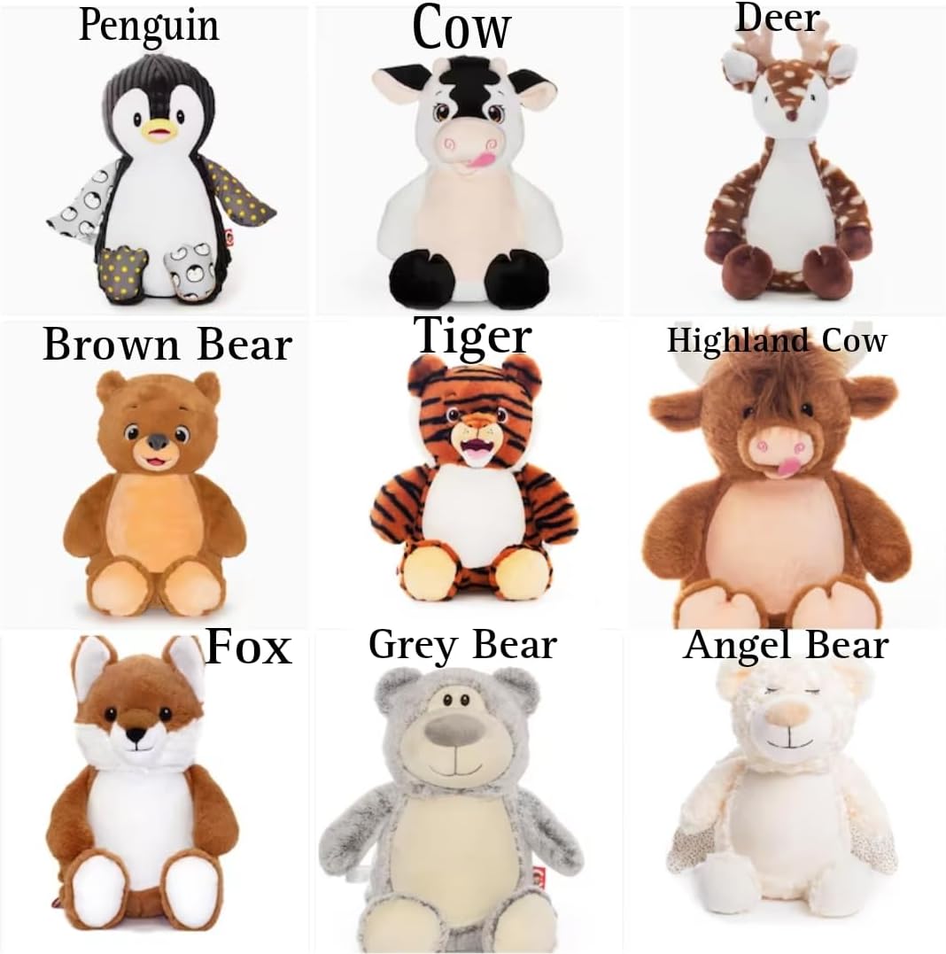 Personalized Birth Stats Plush Bear with Name & Date | Custom Nursery Keepsake | Newborn Shower Present for Boys or Girls