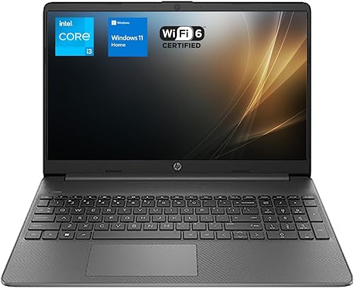 HP Portátil esencial, pantalla FHD de 15.6 pulgadas, procesador Intel Core i3-1215U, 16 GB de RAM, SSD de 512 GB, cámara web, Wi-Fi 6, HDMI, Windows