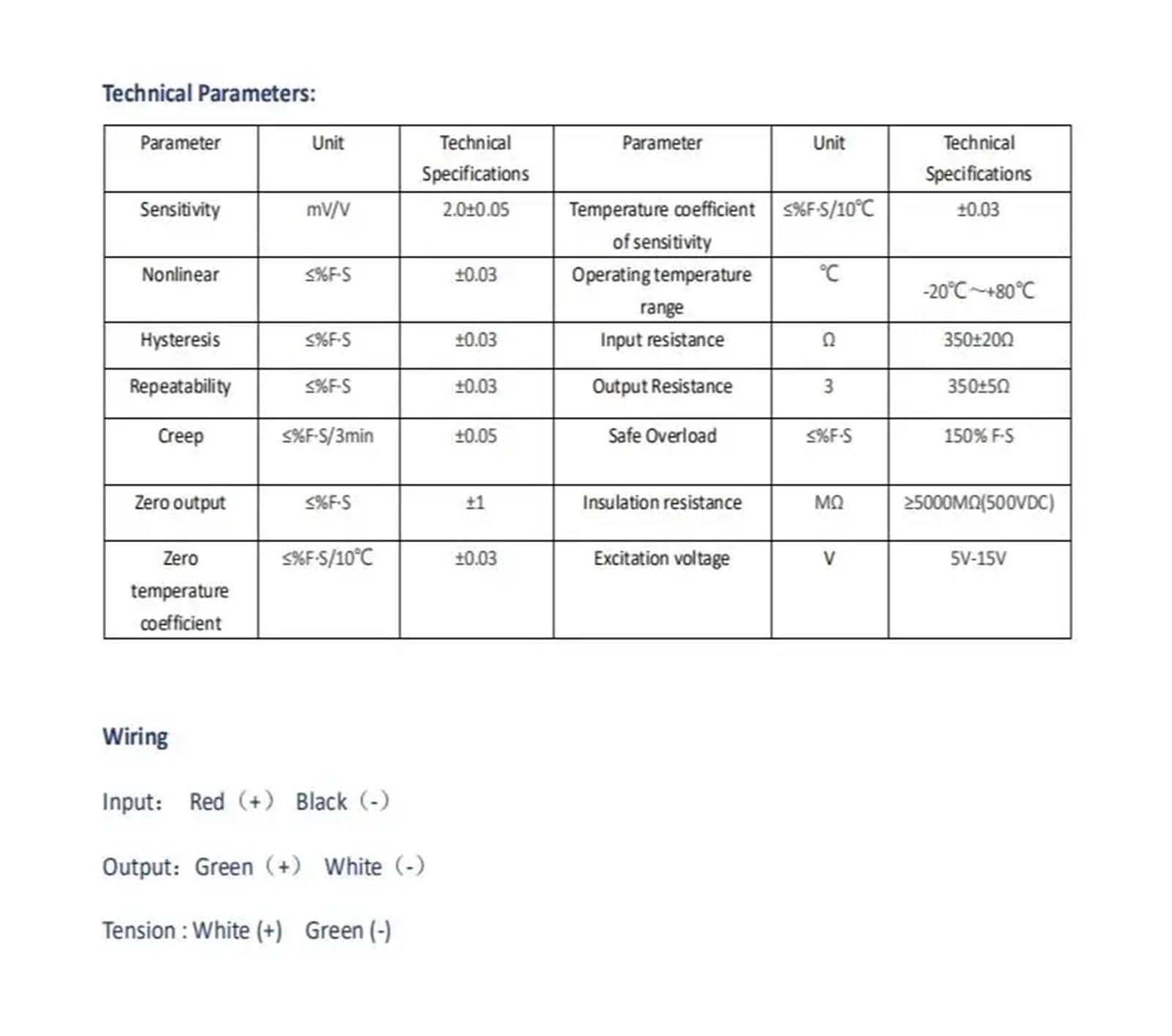Measuring Weight Sensor, S Type Load Cell (Size : 500kg)