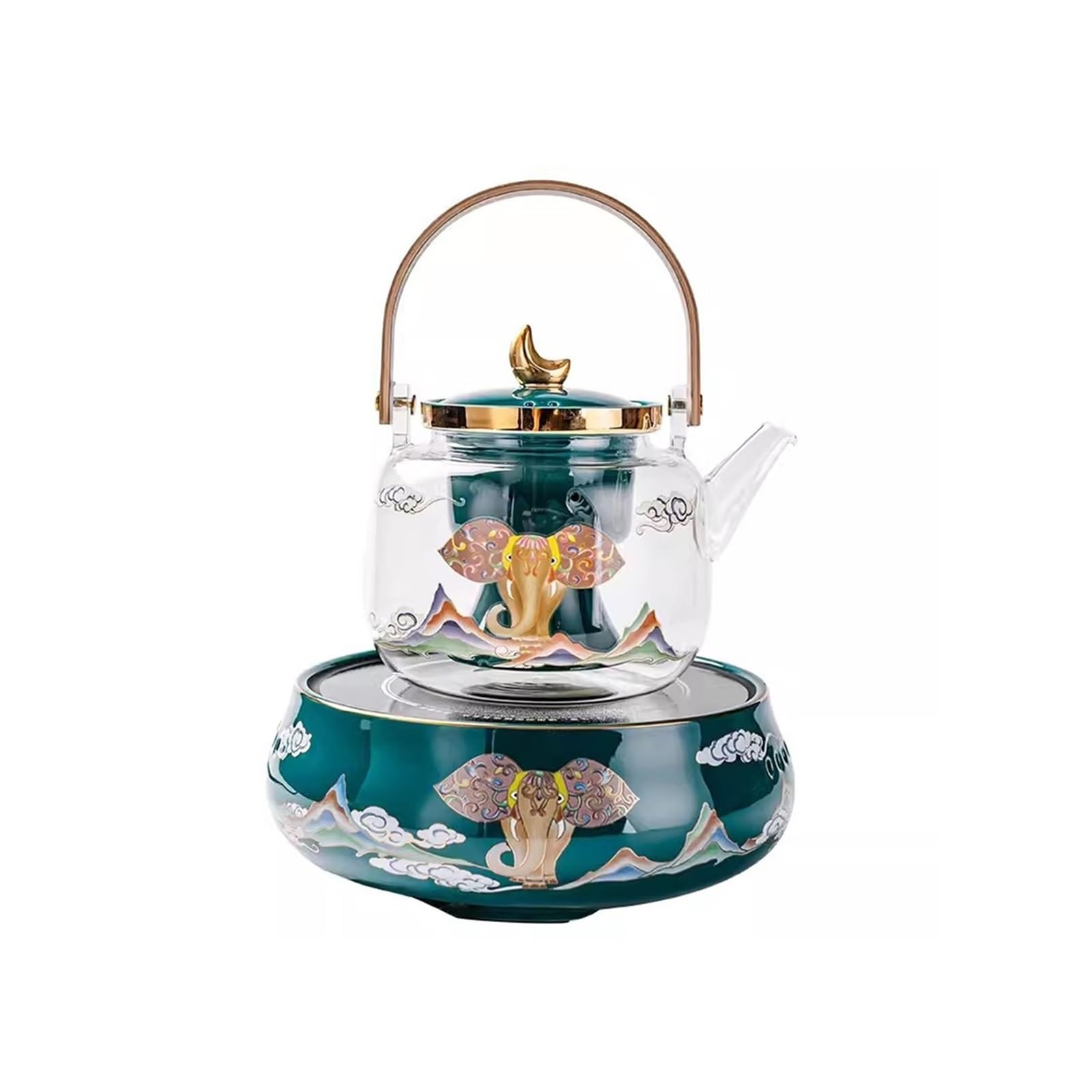 Théière en verre sur four céramique pour vos moments thé et infusion