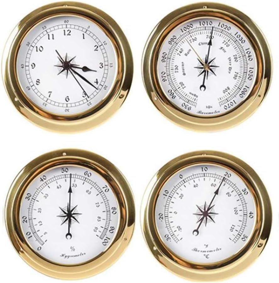 FLJKCT Wall Mounted Household Barometer Thermometer