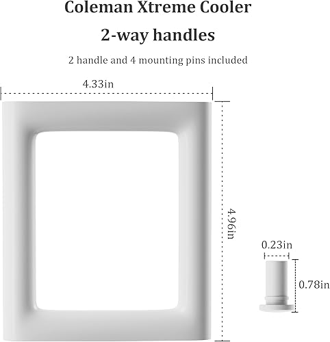 Miniatura 2 de LBB-Parts Mango enfriador para enfriador Coleman Extreme, pieza de repuesto de mango Coleman (2)
