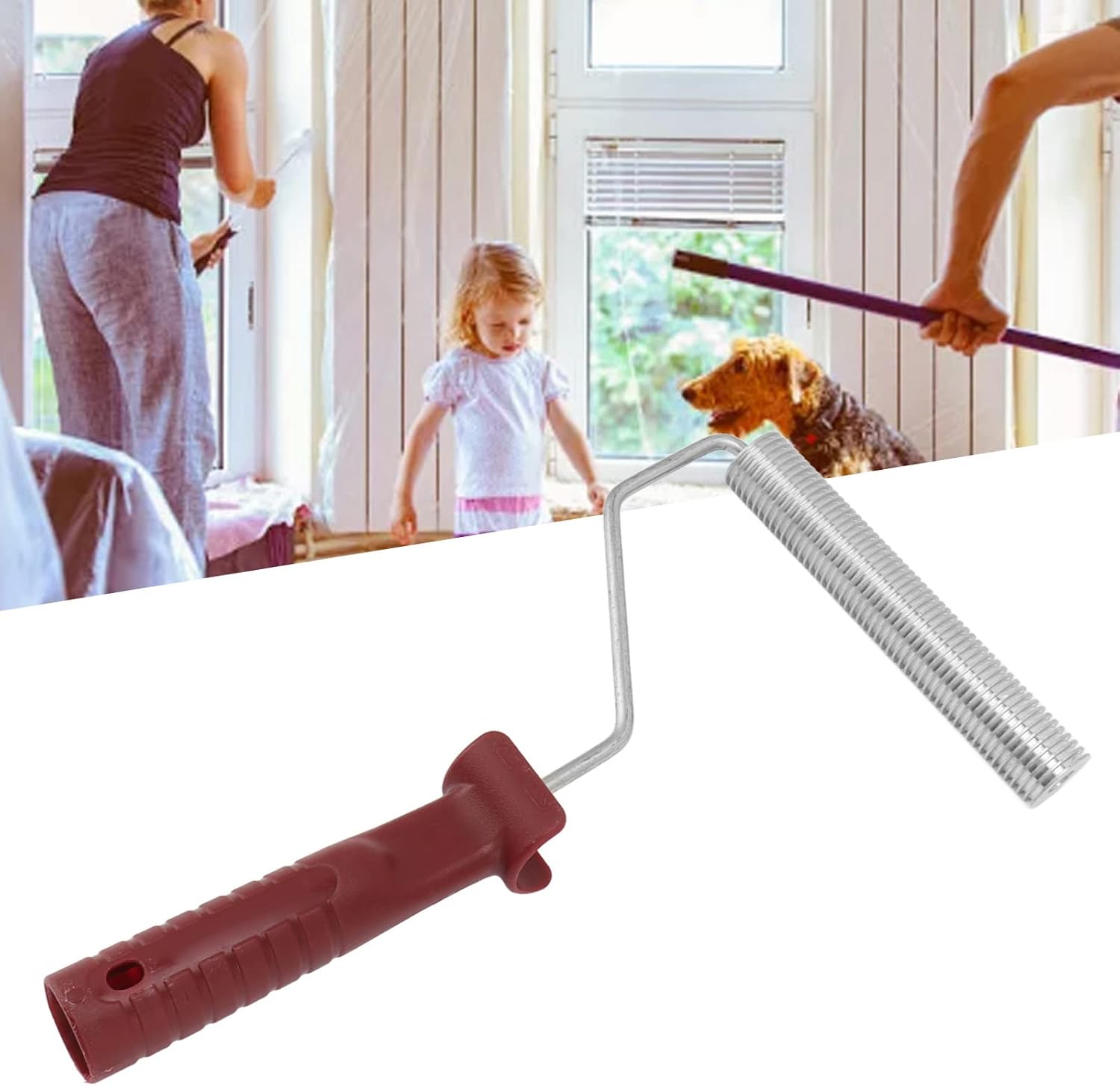 Fiberglass Paddle Roller, Defoaming Fiberglass Roller, Bubble Remove Tool, Concave Fiberglass Roller for Tub Shower Bathtub Boat Repair