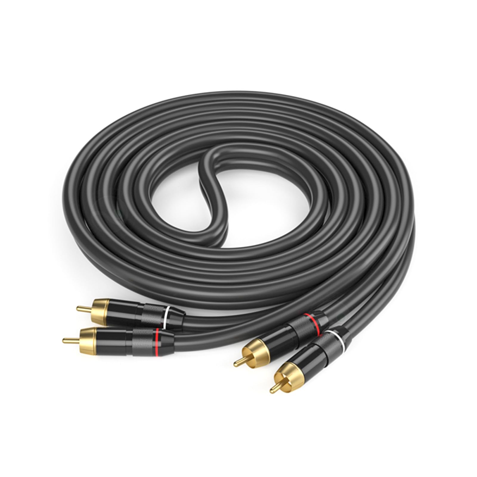 Cable estéreo macho macho con conectores de oro para conectar amplificadores y HDTV 7