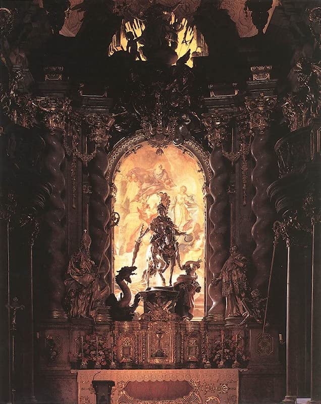 Toile Egid Quirin Asam St George et le Dragon impression haut de gamme
