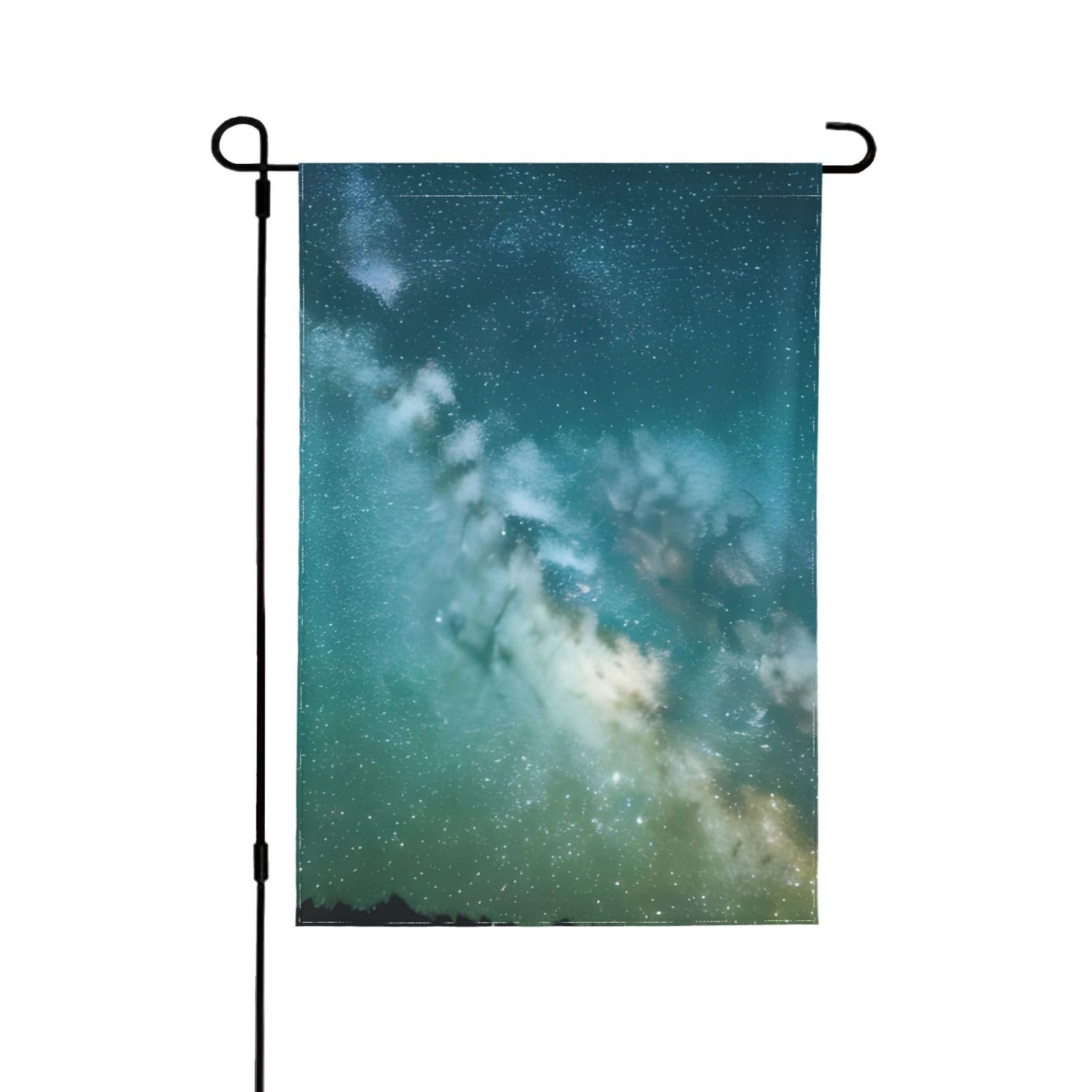Drapeaux décoratifs double face résistants toutes saisons au ciel étoilé