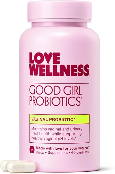 Love Wellness Good Girl Probiotics | Women’s Vaginal Health & pH Balance Supplement | Probiotic for Urinary Tract, Yeast, Odor & Immune Support | Gluten-Free | 30-Day Supply | Old Formula