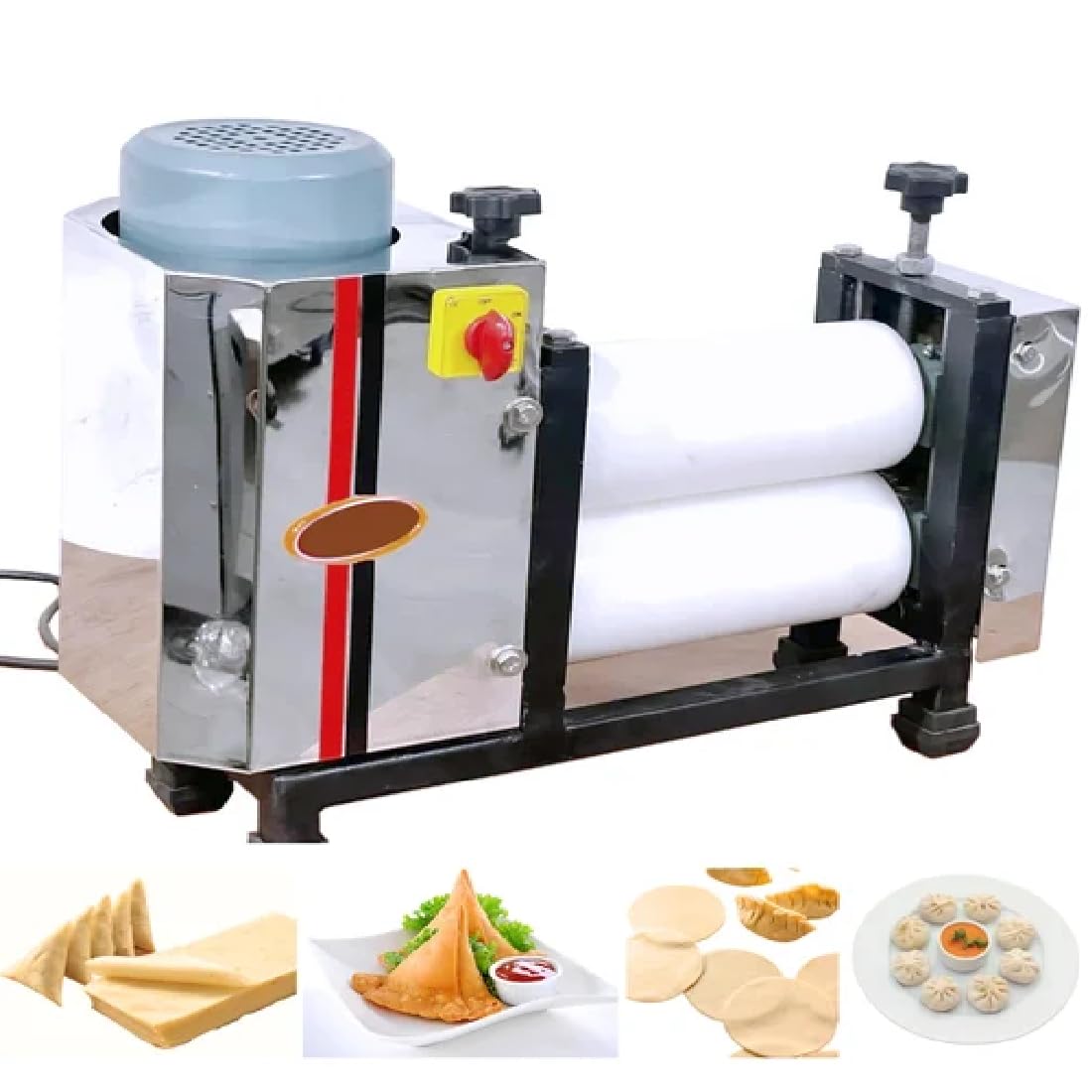Samnantools SS Samosa Patti Making Machine with Teflon Roller | Automatic Dough Sheet Roller for Samosa Patti, Spring Roll Sheets & Momos Wrapper discount deal