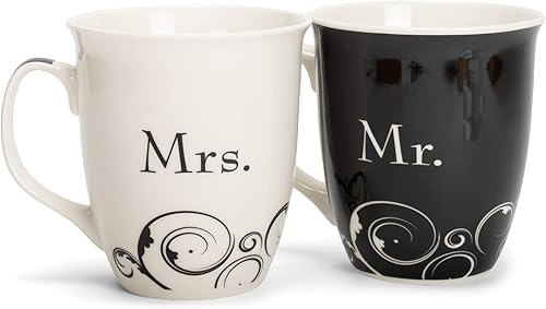 PG Taza de cerámica Café Clásico Blanco taza de café style29 NegroBlanco