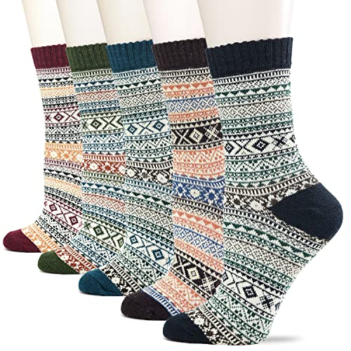 Image of Womens Wool Knit Winter Socks