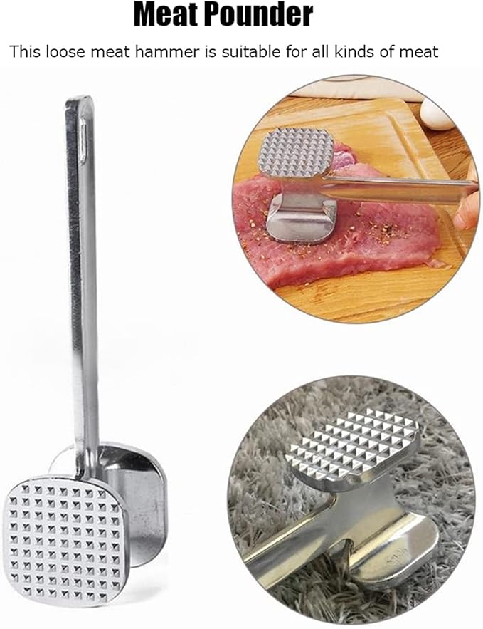 Martillo Ablandador de Carne de Aluminio 15 cm miniatura 4