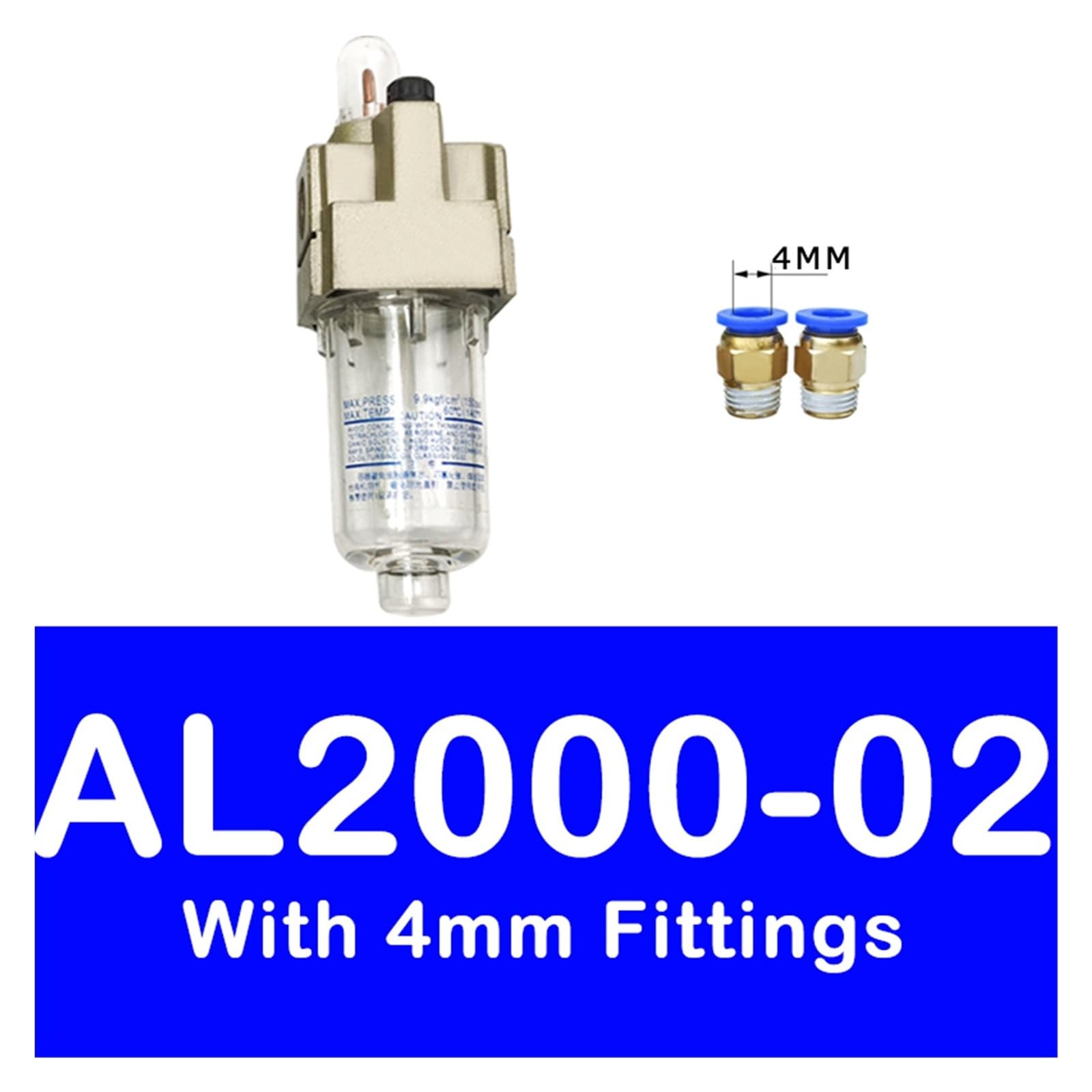 Aire AL2000-02, AL3000-03, AL4000-04 Lubricador, Serie A Componentes neumáticos Modelo Caudal(AL2000-02 4mm)