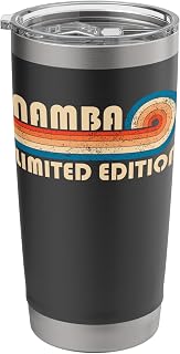 NAMBA Surname Retro Vintage 80s 90s Birthday Reunion Stainless Steel Insulated Tumbler