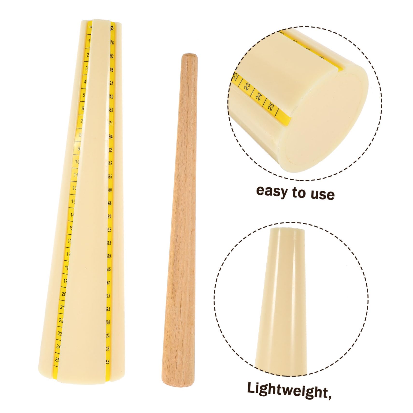 BELLIFFY Adjustable Ring Size Kit Jewelry Hammer Ring Mandrel Portable Mandrel Set for DIY