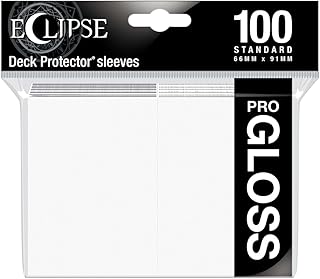 Ultra Pro 88-15600 Eclipse Gloss Standard Sleeves (100 Pack) -Arctic White