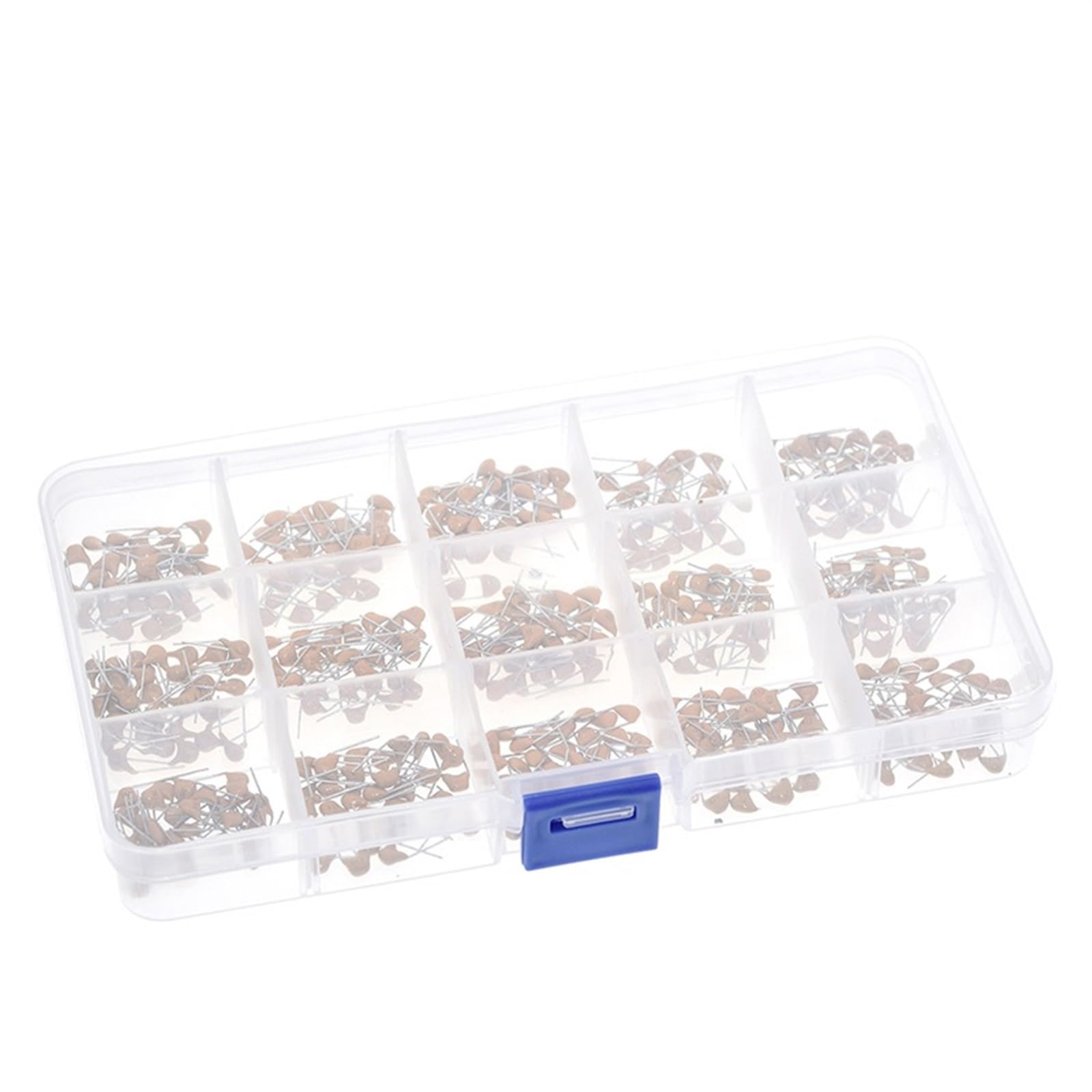 450 pezzi 15 set di condensatori ceramici di valore 50v scatola di assortimento multistrato da 10pf a 100nf kit condensatori di componenti elettronici 024